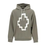 Oversized hoodie met logodetail Marcelo Burlon , Green , Heren