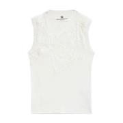 Stijlvolle Top met Uniek Ontwerp Ermanno Scervino , White , Dames