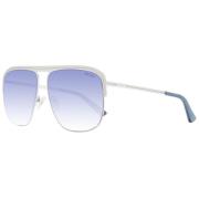 Gouden Aviator Zonnebril Blauw Verloop Guess , Yellow , Heren