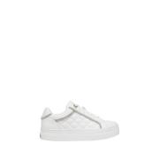 Witte Sneakers met Allover Print Guess , White , Dames