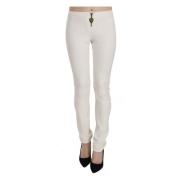 Elegante Skinny Jurk Broek Just Cavalli , White , Dames