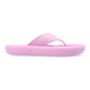 Air Slides Rubberen Zool Logo Detail Stella McCartney , Pink , Dames