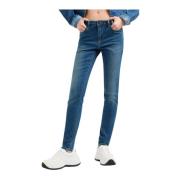 Super Skinny Katoen Stretch Jeans - Blauw Armani Exchange , Blue , Dam...