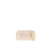 Insignia Crossbody Tas met Strikdetail Carolina Herrera , Beige , Dame...