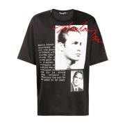 Logo Print Katoenen T-shirt Mannen Dolce & Gabbana , Black , Heren