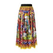 Stijlvolle Zwarte Rok voor Vrouwen Dolce & Gabbana , Multicolor , Dame...