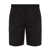 Cargo Shorts Katoen Italië Mannen Jil Sander , Black , Heren