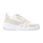 Leren sneakers met geperforeerd detail Giuseppe Zanotti , White , Dame...