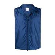 Vernes Nylon Lichtgewicht Gilet Aspesi , Blue , Heren