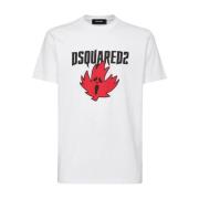 Stijlvolle Heren T-Shirts & Polos Dsquared2 , White , Heren