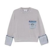 Casual Sweatshirt voor dagelijks gebruik Moschino , Gray , Dames