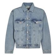 Stijlvolle Denim Jassen Collectie Agolde , Blue , Heren