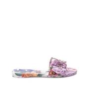 Bloemenprint Slides Dolce & Gabbana , Multicolor , Dames