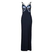 Elegante Maxi Avondjurk met Pailletten vera mont , Blue , Dames