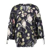 Bloemige satijnen blouse Riani , Multicolor , Dames