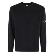 Comfortabele Fleece Crew Neck Sweatshirt C.p. Company , Black , Heren