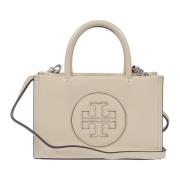 Zwarte Mini Shopper met Verstelbare Band Tory Burch , Beige , Dames