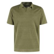 Polo Piquet Shirt Roberto Collina , Green , Heren