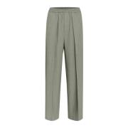 Wijde Pull-On Broek Agave Green Melange InWear , Green , Dames