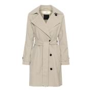 Stijlvolle Trenchcoat Jas Haze Melange InWear , Beige , Dames