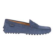 Blauw Suède Handgemaakt Iconisch Metalen Logo Tod's , Blue , Dames