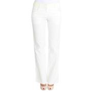 Elegante Gestreepte Straight Fit Broek Ermanno Scervino , White , Dame...