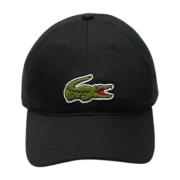 Zwarte Big Croco Cap Lacoste , Black , Heren