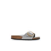 Slippers Madrid Big Buckle Birkenstock , Gray , Dames