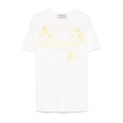 Casual Katoenen T-shirt voor Mannen Ermanno Scervino , White , Dames