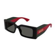 Web Gg1860S Zonnebril Zwart Rood-Groen Gucci , Black , Unisex