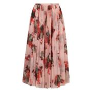 Geplooide Midi Rok Polyester Philosophy di Lorenzo Serafini , Pink , D...