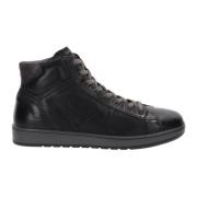 Hoogwaardige leren sneakers voor heren Nerogiardini , Black , Heren