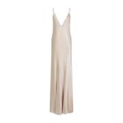 Beige Nude Elegante Jurk Saint Laurent , Beige , Dames