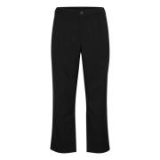 Klassieke Straight-Leg Zwarte Broek Kaffe Curve , Black , Dames