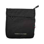 Zwarte Polyester Heren Schoudertas Tommy Hilfiger , Black , Heren