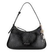 Stijlvolle leren schoudertas met slot Givenchy , Black , Dames