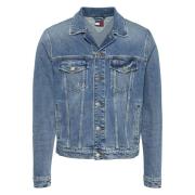 Denim Trucker Jack Blauw Distressed Retro Tommy Jeans , Blue , Heren