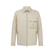 Steenbeige Drome Shirt met Functionele Zakken Belstaff , Beige , Heren