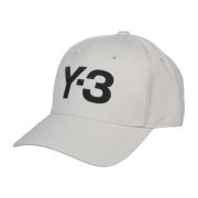 Logo Baseball Cap Canvas Ss23 Y-3 , Beige , Heren