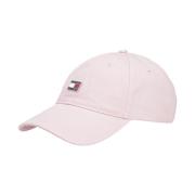 Pu katoen Heritage Plaque Cap Tommy Jeans , Pink , Dames