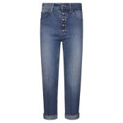 Juweel Versierde Broek Dondup , Blue , Dames