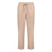 Broek met strikceintuur Betty & Co , Beige , Dames