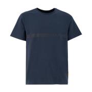 Minimalistische Crew-neck T-shirt met Front Print Parajumpers , Blue ,...