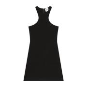 Zwarte Elegante Jurk Damesmode Courrèges , Black , Dames