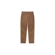 Katoenen Ritsbroek met Zakken Carhartt Wip , Brown , Heren