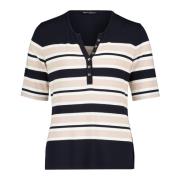 Gestreept Basic Shirt met Knopen Betty Barclay , Multicolor , Dames