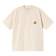 T-shirt met Borstzak en Logo Carhartt Wip , White , Heren