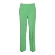 Groene Klassieke Wijde Broek Part Two , Green , Dames