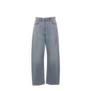 Mesh Inzet Baggy Jeans Alexander Wang , Blue , Dames