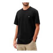 Heren Zwart T-shirt Dickies , Black , Heren